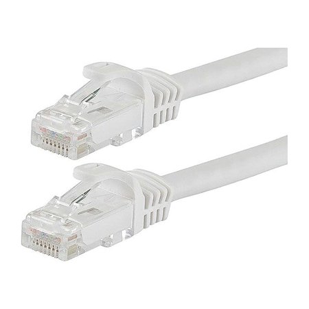 UPC: 0844660098188 | Monoprice FLEXboot Series 50  24AWG Cat6 UTP Ethernet Network Cable White 109818