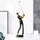 thumbnail image 5 of Figura decorativa de golfista, adorno para centro de mesa, regalos para el hogar negro un, 5 of 8