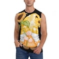 thumbnail image 2 of Fotbe Men's Sunflower Gnomes 3 Print Men's Sleeveless Muscle Tank Tops Casual T-Shirts for Gym Workout Beach-XX-Large, 2 of 8
