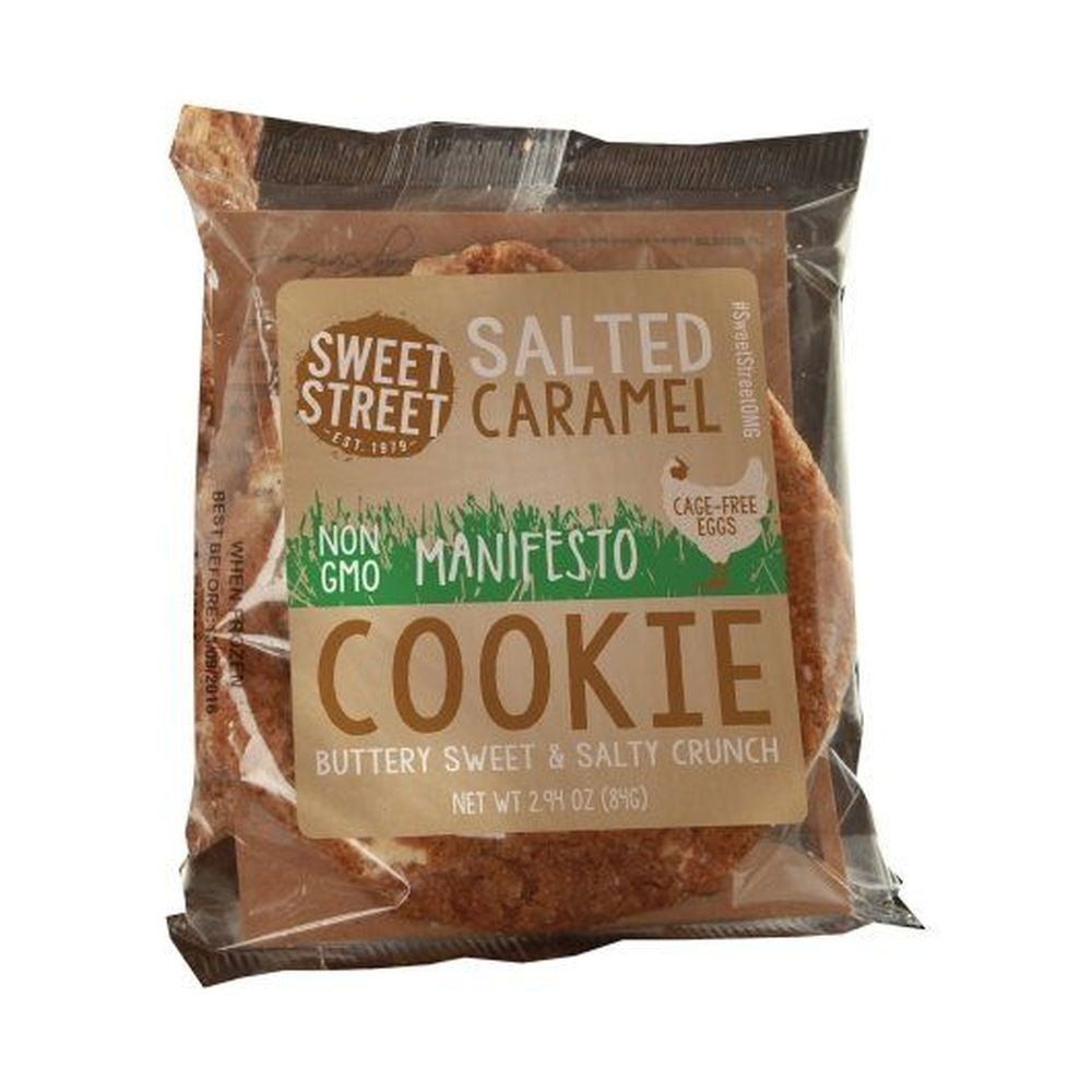 Sweet Street Salted Caramel Manifesto Cookie, 2.8 Ounce -- 48 per Case.