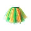 thumbnail image 3 of DORKASM Girls Layered Tulle Skirt: Summer Dance Party Puffy Half Skirt Fluorescence Yellow 150, 3 of 3