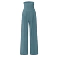 thumbnail image 6 of SIYUDAN Womens Pants Casual Pants Blue Adult Pants Women Womens Comfy Work Pants Wide Leg Pants Woman With Pockets Fall Pants For Women 2025, 6 of 7