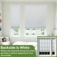 thumbnail image 3 of MiLin 100% Blackout Cordless Cellular Shades Cellular Blinds for Windows Heat Insulation UV Protection Honeycomb Design Blinds and Shades Room Darkening Shades (Blackout Black, 68 1/2" W X 60" H), 3 of 6