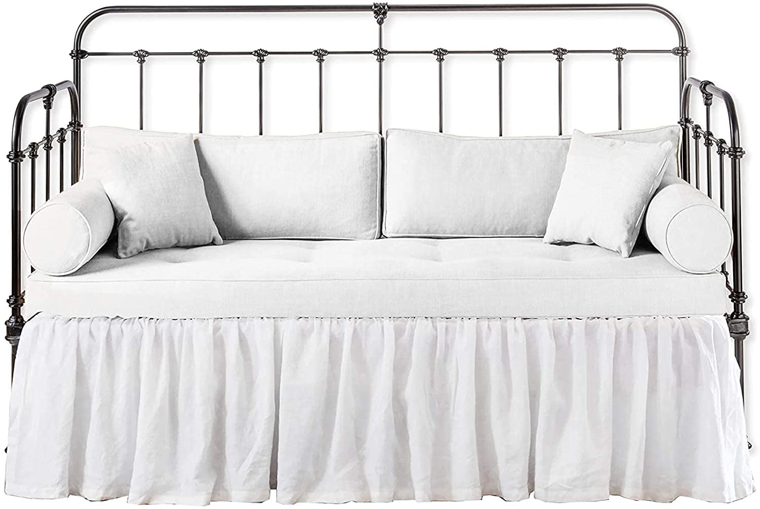 Bed Skirts for Day beds Split Corners Ruffled Bed Skirt Platform Base