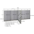 thumbnail image 2 of GOF T-shaped Freestanding Partition (60”D x 192”W x 72”H) Office Room Divider, Privacy Screen, Workstation Cubicle, 2 of 9
