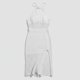 thumbnail image 5 of TaTaai Womens Knitted Long Spaghetti Strap Hollow Out Dress Solid Color Casual Fashion Soft Stretchy Comfortable Dress for Spring Summer Daily Vacation Wear Gift, 5 of 7
