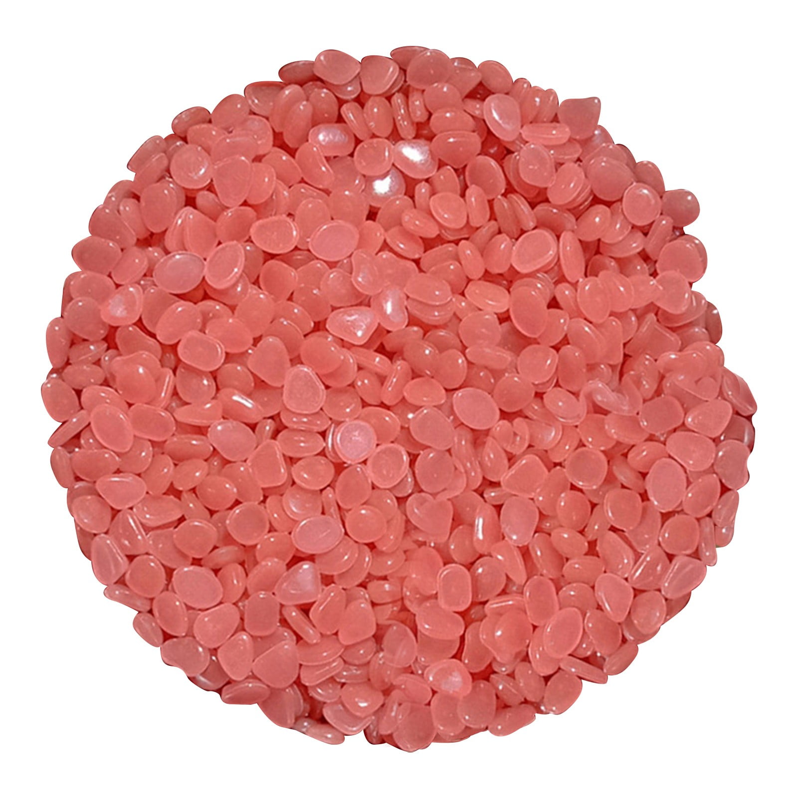 Fish Tank Decorations Rocks 200 Pcs Colorful Aquarium Pebbles Fish Tank Stones Pebbles Gravel Luminous Stones for Garden Walkways Plant Aquariums Landscaping Home Decor(Red 0.4x0.4 )