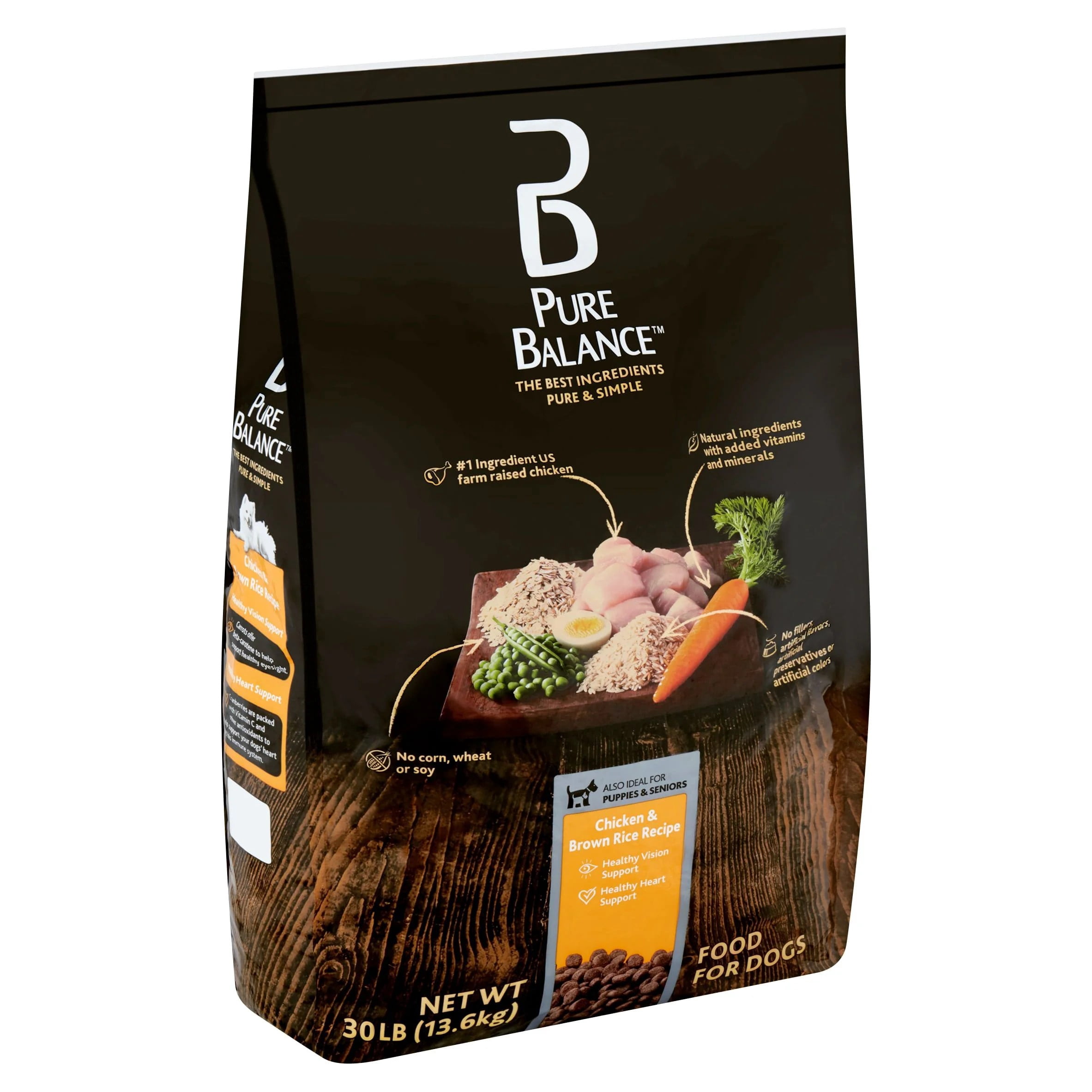 Pure Balance Chicken and Brown Rice Recipe Dry Dog Food, 30 lb