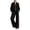 Black, variant on Szluipve 2 Piece Sets for Women 2 Piece Outfits Side Stripe Zip Up Collar Jacket & Wide Leg Pants Set Ribbed Textured Casual Tracksuit Loungewear Suit for Daily Travel Black 2XL