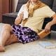 thumbnail image 5 of Balery Cartoon Black Cats Pantalones cortos de pijama de punto de algodón para hombre con cinturilla y bolsillos-4X-Large, 5 of 6