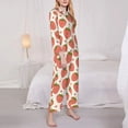 thumbnail image 3 of Sikiie Hand Drawn Strawberry Women's Long-Sleeve Shirt and Full-Length Bottom Pajama Set (s-xxl)-, 3 of 7
