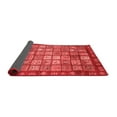 thumbnail image 2 of Ahgly Company Indoor Round Abstract Red Modern Area Rugs, 4' Round, 2 of 4