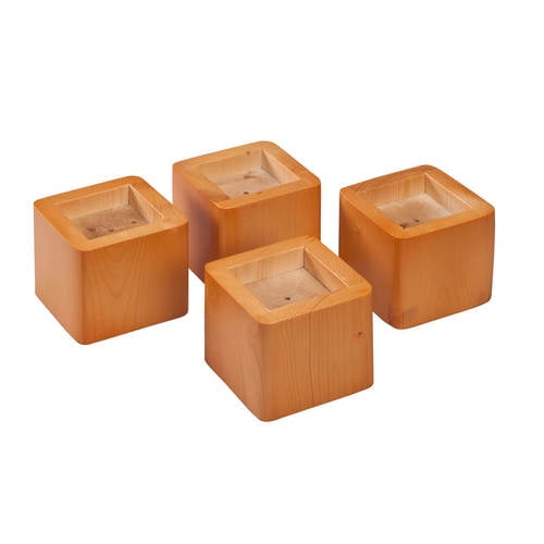 Wood Bed Risers Set Of 4HONEY