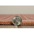thumbnail image 7 of Linon Outdoor Washable Area Rug Collection, Orange and Ivory, 3' x 5', 7 of 7