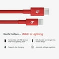 thumbnail image 2 of Beats USB-C to Lightning Woven Cable (1.5 m / 5 ft) - Rapid Red, 2 of 6