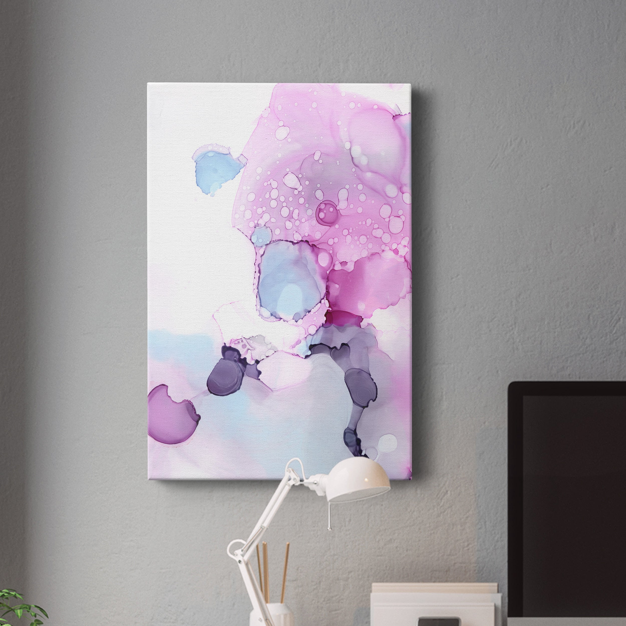 Fluid Magenta IV Premium Gallery Wrapped Canvas - Ready to Hang