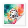 thumbnail image 2 of Funny Watercolor Adorable Bull Terrier Peeking Through Torn Paper Effect Vinyl Sticker Bully Dog Lovers Gifts Idea Waterproof Decal Art Decor - 00026, 2 of 5