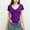 Dark Blue, variant on Girls Ballet Leotard Girls Performance Dancewear V-Neck Short Sleeve Bodysuit Purple