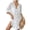 White-2, variant on Bsubseach Fashion Women Beach Cover Ups Swiss Dot Shirt Dresses Button Down Swim Coverup Vacation Outfits