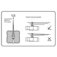 thumbnail image 2 of 1 Set Hanging DIY Quartz Watch Silent Wall Clock Movement Quartz Repair Movement Clock Mechanism Parts Clock Parts With Needles, 2 of 3