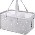 WNGSHA Baby Nursery Organizer Basket Infant Diaper with Handle Caddy