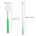 thumbnail image 2 of Unique Bargains 2 Pcs Extendable Bear Claw Stainless Steel Back Scratcher for Men and Women green, 2 of 6