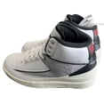 thumbnail image 2 of Ni - ke Air Jordan 2 Retro DQ8562-102 Basketball Shoes Kids White Python Print Size 7Y, 2 of 5