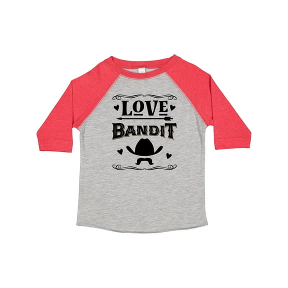 Inktastic Valentines Day Boys Love Bandit Boys Toddler T-Shirt