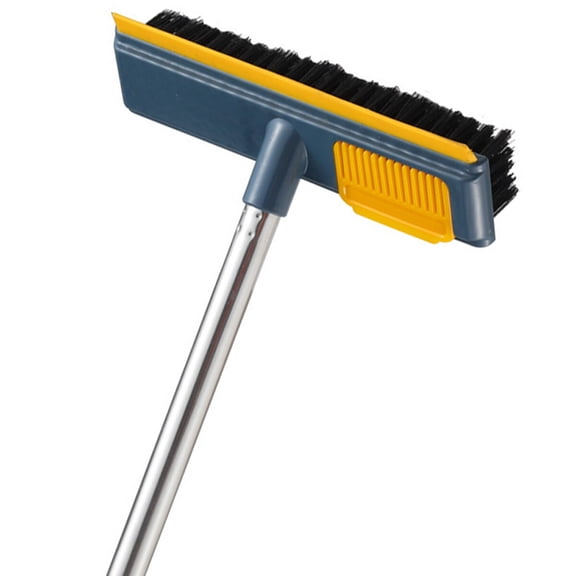 LOLIPPYY 2 in 1 Floor Scrubber Brush with Removable Handle Stiff Brush for Bathroom and Kitchen