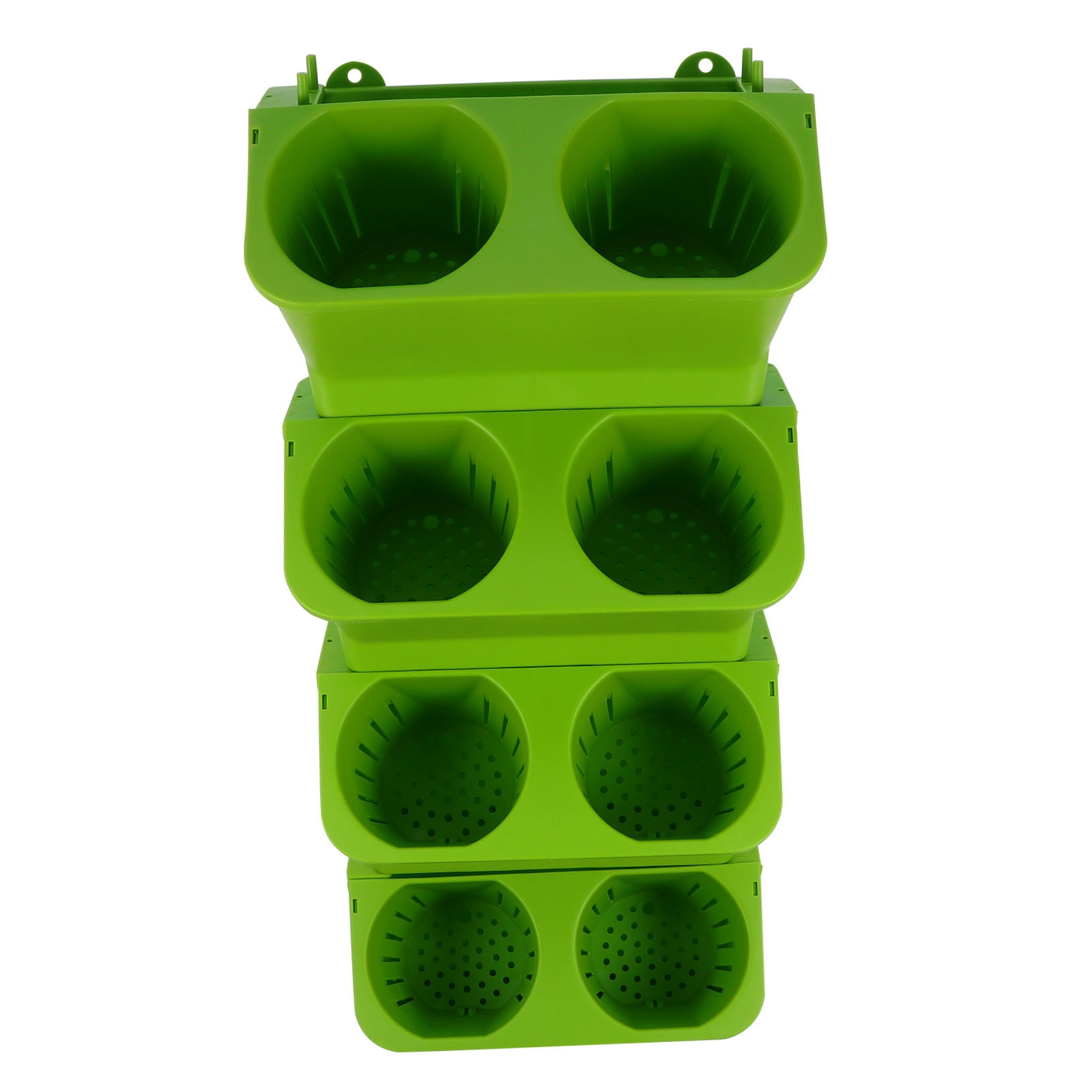 WRISTBIQUE 4Pcs Creative Wall Planter Pots with Self Watering for Vertical Gardening 9.4X5.9X5.1in