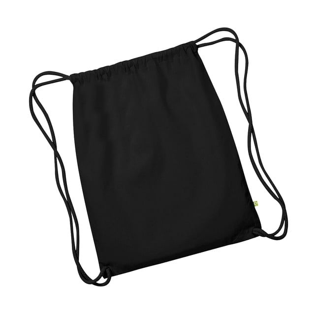 Westford Mill - Mochila saco o cuerdas orgánica Modelo Earthware - 13 Litros (Blanco/Negro)
