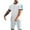 White, variant on lmcalzta Mens Summer Tracksuit 2 Piece Sets Short Sleeve Tops and Shorts Sweatsuits for Gym Basketball