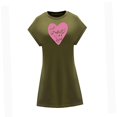 thumbnail image 3 of Vestido corto de verano para mujer, ajuste regular, vestido de línea a para ir al trabajo y salir XL, 3 of 7