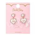 thumbnail image 2 of Packed Party Goldtone From Ms. to Mrs. Earrings, Female, Bridal Theme, 1 Pair, 2 of 2