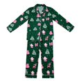 thumbnail image 3 of Womens Pajama Sets Button Up Pjs 2 Piece JIANLAI Women's Christmas Printed Notch Collar Pajama Set Button Down Long Sleeve Top and Long Pants Loungewear Outfit Soft Casual Sleepwear, 3 of 3
