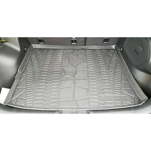 EACCESSORIES EA Cargo Liner – Trunk Mat for Jeep Cherokee 2014-2023 – Weather-Resistant Trunk Mats for Cars with Raised Lip – Non-Slip Car Trunk Mat Rubber – Easy to Install – Laser Pre-Cut Design