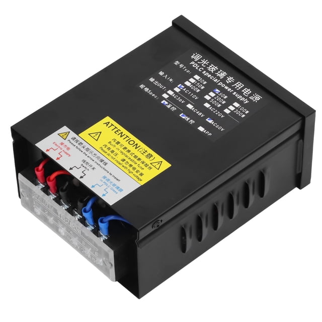 50W Power Supply, AC60V Input PDLC Glass Power Supply Fast Heat Dissipation Easy Operation High Efficiency with Remote Control for Building Curtain AC110V,AC220V