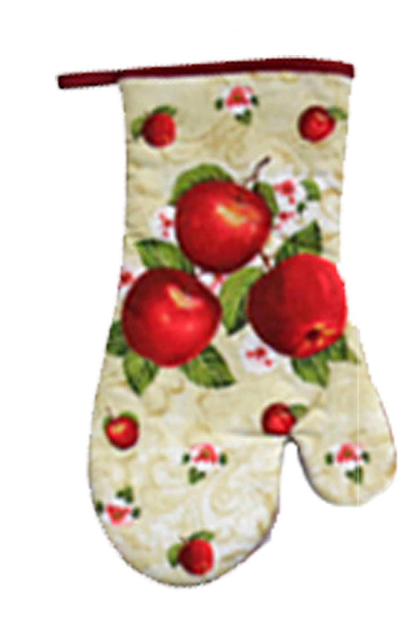 SimpleElegance 13" Oven Mitt Made of 100 Cotton Apple Orchard