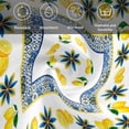 thumbnail image 6 of Blue Lemons Cloth Napkins, Summer Watercolor Italian Style Flower Washable and Reusable Dinner Napkins Set of 2, Table Napkin for Kitchen Party Birthday Wedding Hotel Housewarming 20"x20", 6 of 9