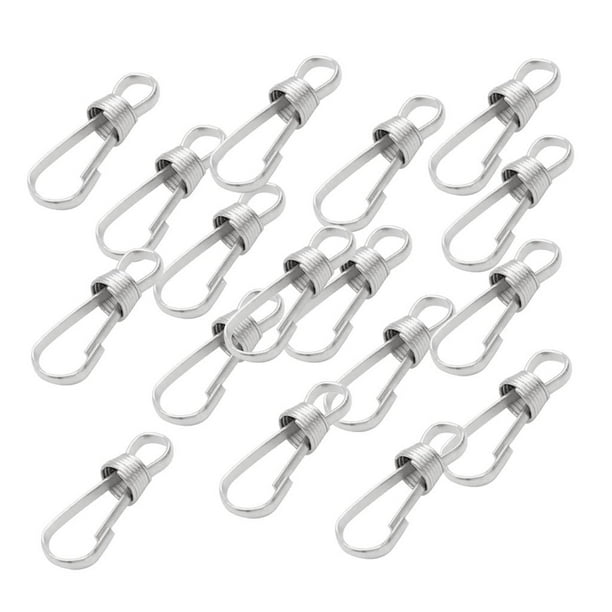 30 ganchos de resorte de metal para cordón, tirador de cremallera, tarjeta de identificación, llavero 25mm