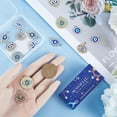 thumbnail image 3 of 1Box 40Pcs 5 Styles Silver Evil Eyes Charms Gold Eye Charms Bulk Alloy Enamel Rhinestone Heart Round Flatback Charm for Jewelry Making Charms Women DIY Necklaces Earrings Bracelets Crafts, 3 of 6