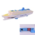 thumbnail image 5 of Mini Children Boat Toys Music Ship Model Flashing Sound Electric Cruises Boat Model Toys, 5 of 5