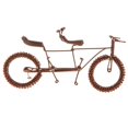 thumbnail image 2 of Modelo de bicicleta tándem de metal artesanal, colección para el hogar, adornos de escritorio, decoración. café, 2 of 7