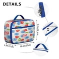 thumbnail image 6 of Strawberry Fruit Insulated Lunch Box Bag for School Reusable Insulated Lunch Bag for Women Men Meal Containers with Exterior & Interior Pockets Collection, 6 of 6