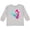 AC-Heather Grey, variant on Cute Mermaid, Little Mermaid, Pink Hair, Dolphin Girls Long Sleeve Toddler T-Shirt