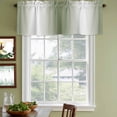 thumbnail image 4 of Green White Ombre Valances for Windows, Decorative Rod Pocket Window Valance Curtains, Country Pastoral Gradient Minimalist Short Curtain Drapes for Kitchen/Living Room, 2 Panels, 42" W x 12" L, 4 of 8
