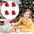 thumbnail image 5 of Koiauber Pet Santa Hat Red Fleece Santa Claus Hat Dog Cat Dress-up Costume for Puppy Kitten Small Cats Dogs, 5 of 8