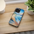 thumbnail image 5 of DistinctInk Hybrid (Acrylic / TPU) Clear Slim Fit Case for Apple iPhone 14 Pro MAX (6.7" Screen) - "Serene Beachscape: A Vibrant Watercolor Masterpiece", 5 of 8