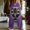 Purple, variant on Dolkfu Loose Fit Summer Pants Men Drawstring Pants Lounge Graphic Novelty Mens Casual Trousers L