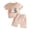 A01-ZBB Beige, variant on Xyant Toddler Baby Boy Girl Easter Outfit Bunny Embroidery Short Sleeve Shirt and Shorts Sets Summer Clothes (Beige,2-3 Years)